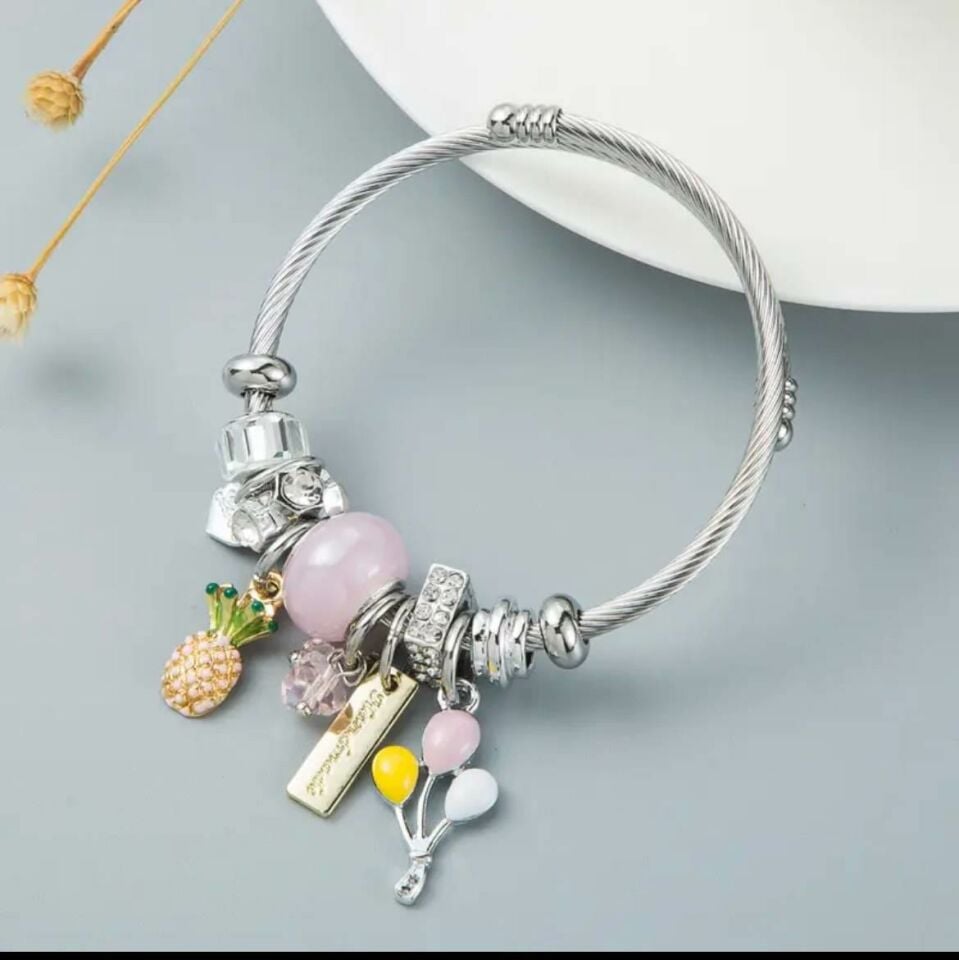Çelik Pandora Bileklik (Silver)