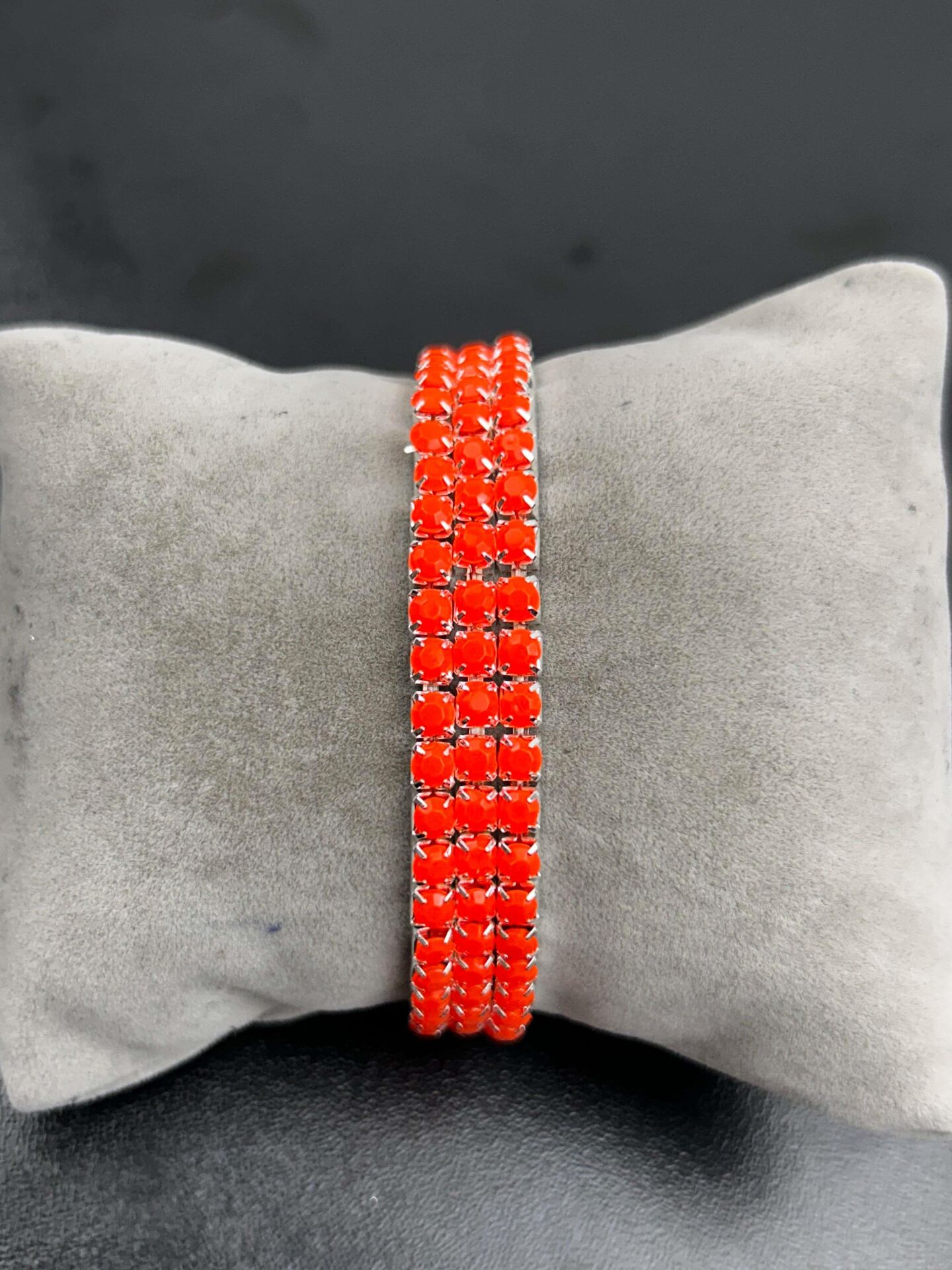 Waterway Colorful Thick Zircon Stone Elastic Bracelet (Price is for one piece) // SU-BL-075