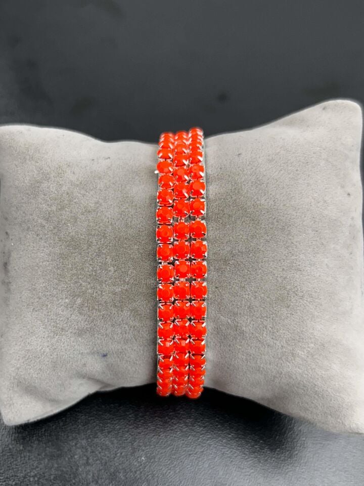 Waterway Colorful Thick Zircon Stone Elastic Bracelet (Price is for one piece) // SU-BL-075