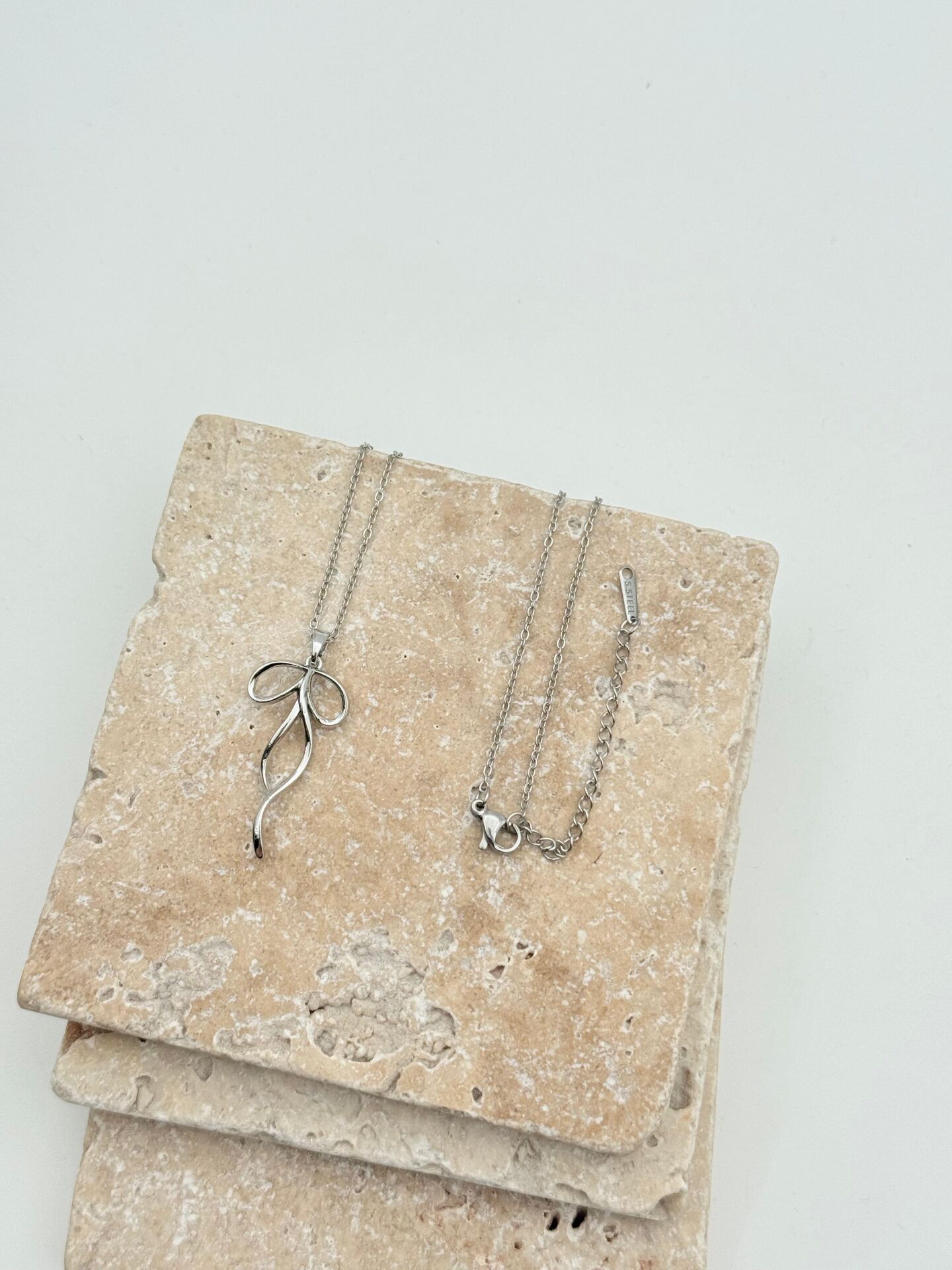 Çelik Fiyonk Kolye 45cm // KOLYE-5710