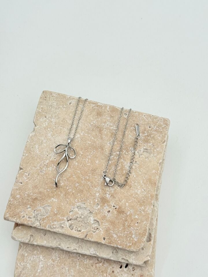 Stahlschleifenkette 45cm // NECKLACE-5710