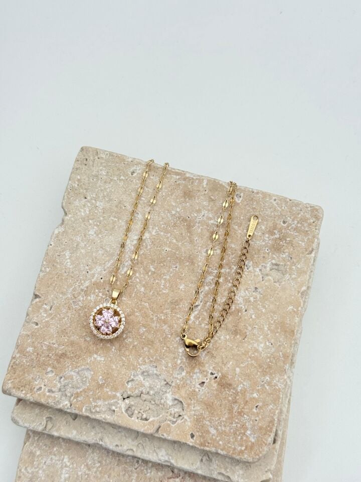 Steel Motif Necklace 45cm // NECKLACE-5720