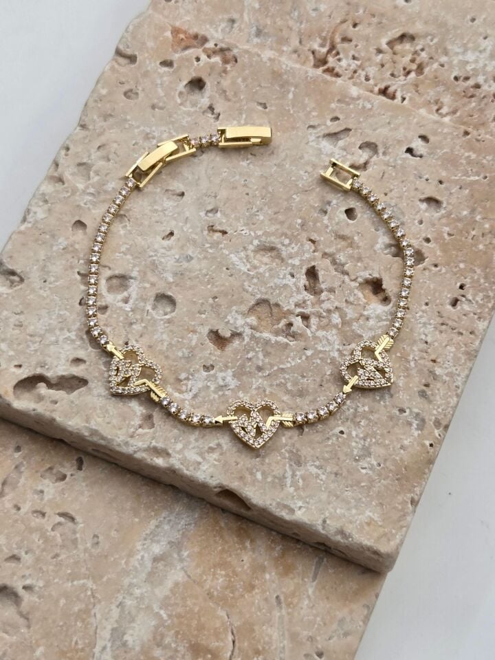 Çelik Motifli Su Yolu Bileklik // BILEK-6398