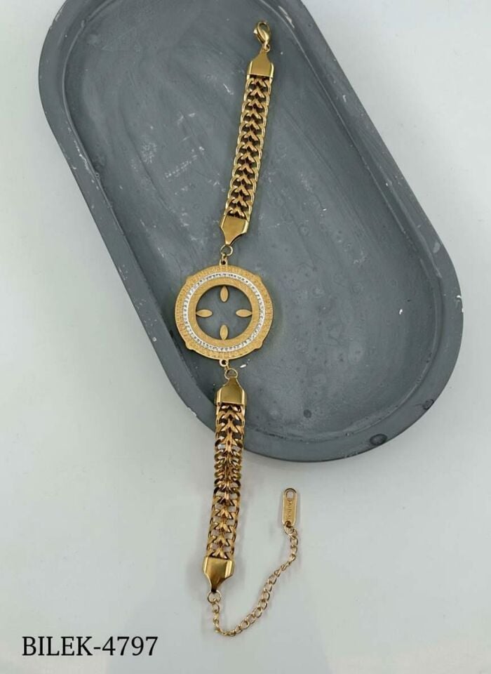 Steel Quarter Bracelet // BILEK-4797