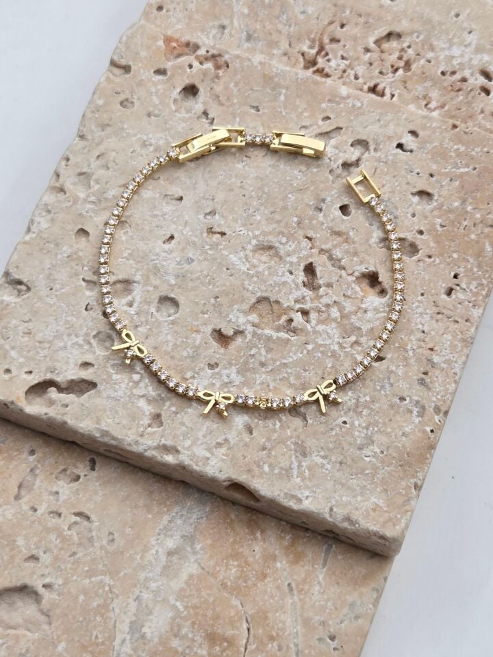 Çelik Motifli Su Yolu Bileklik // BILEK-6399