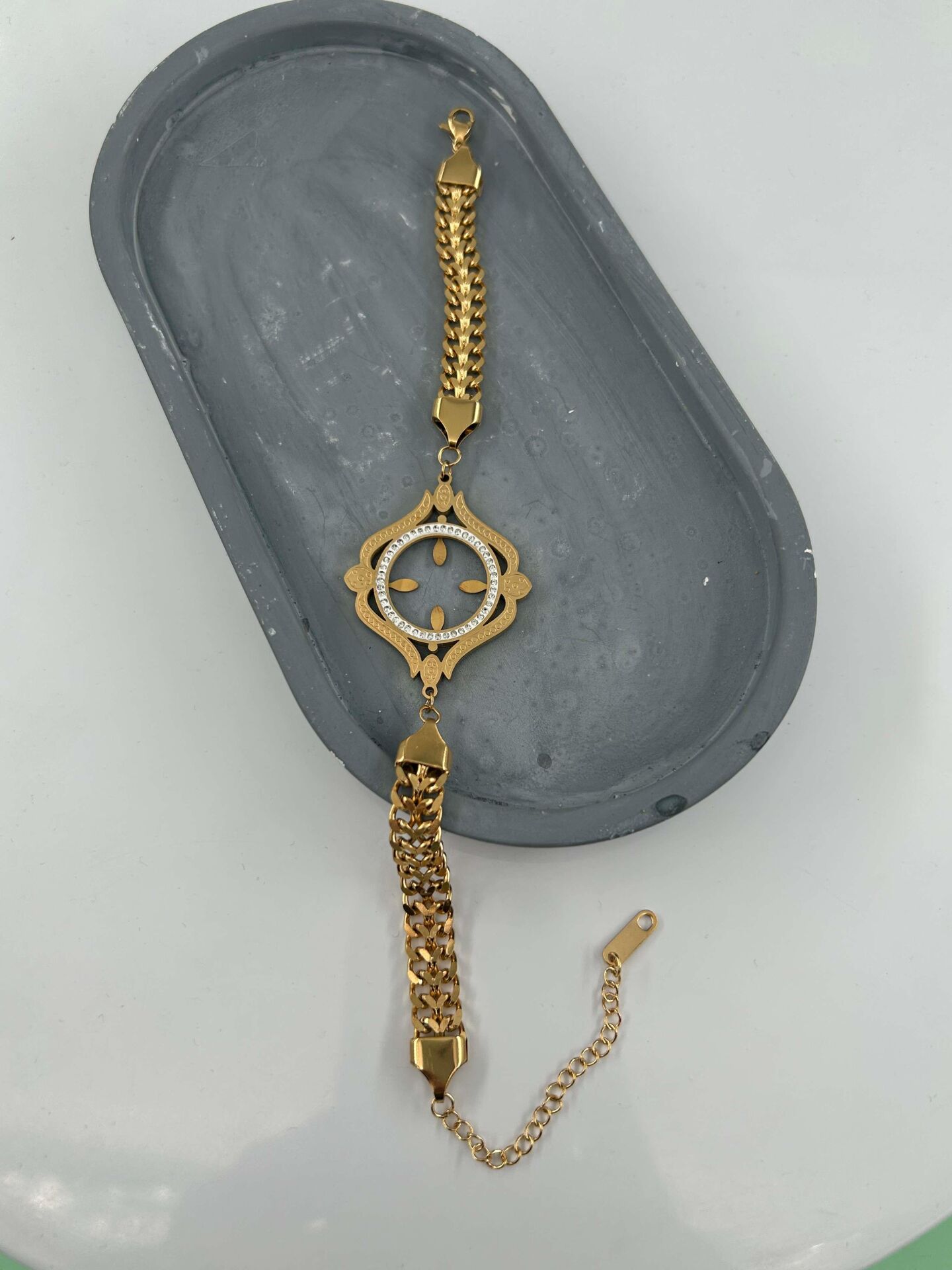 Steel Quarter Bracelet // BILEK-4799