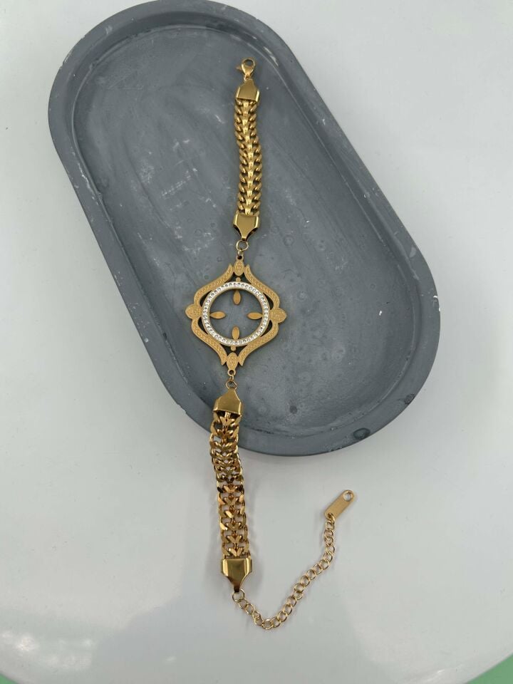 Stahl-Viertelarmband // BILEK-4799