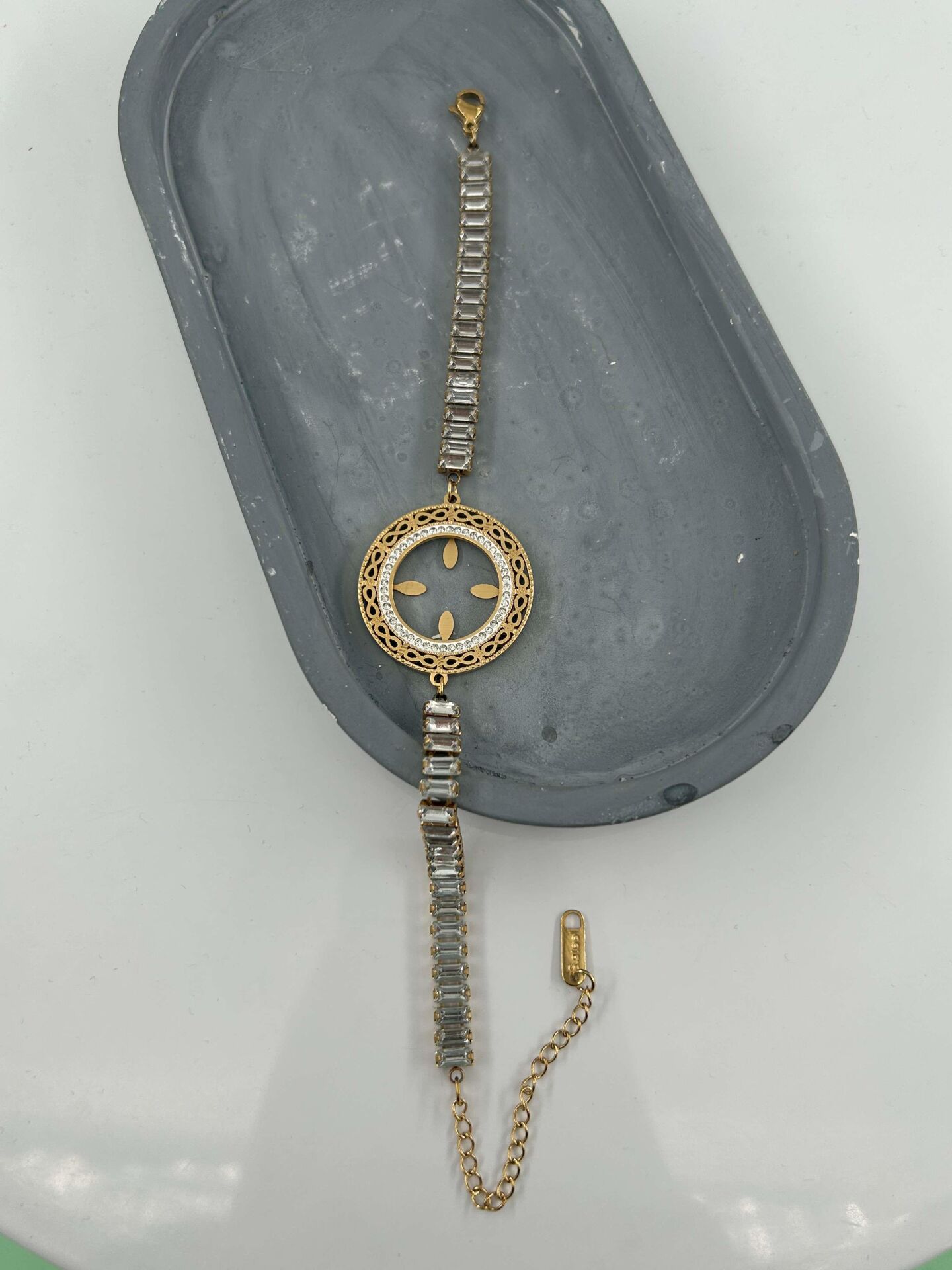 Steel Quarter Bracelet // BILEK-4800