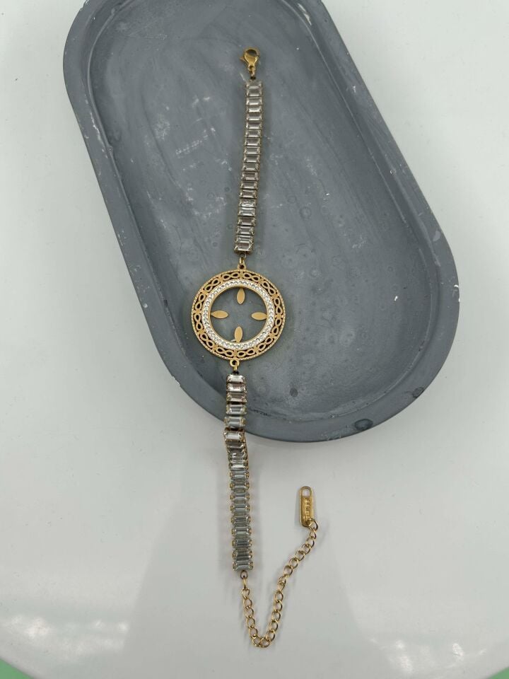 Steel Quarter Bracelet // BILEK-4800