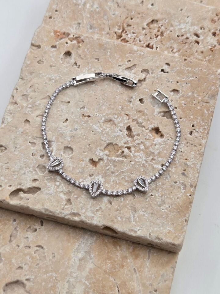 Çelik Motifli Su Yolu Bileklik // BILEK-6403