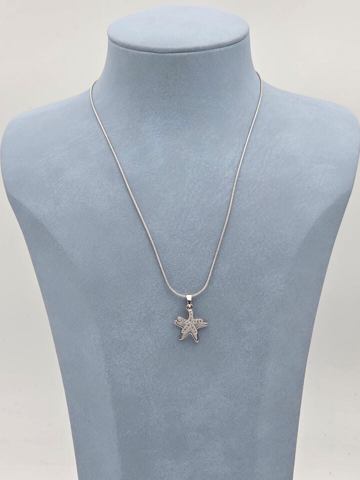 Stahlkette 45cm // HALSKETTE-5969