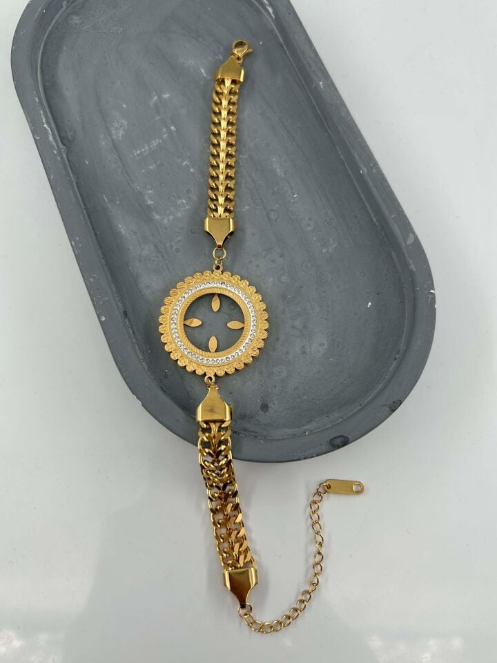 Steel Quarter Bracelet // BILEK-4803