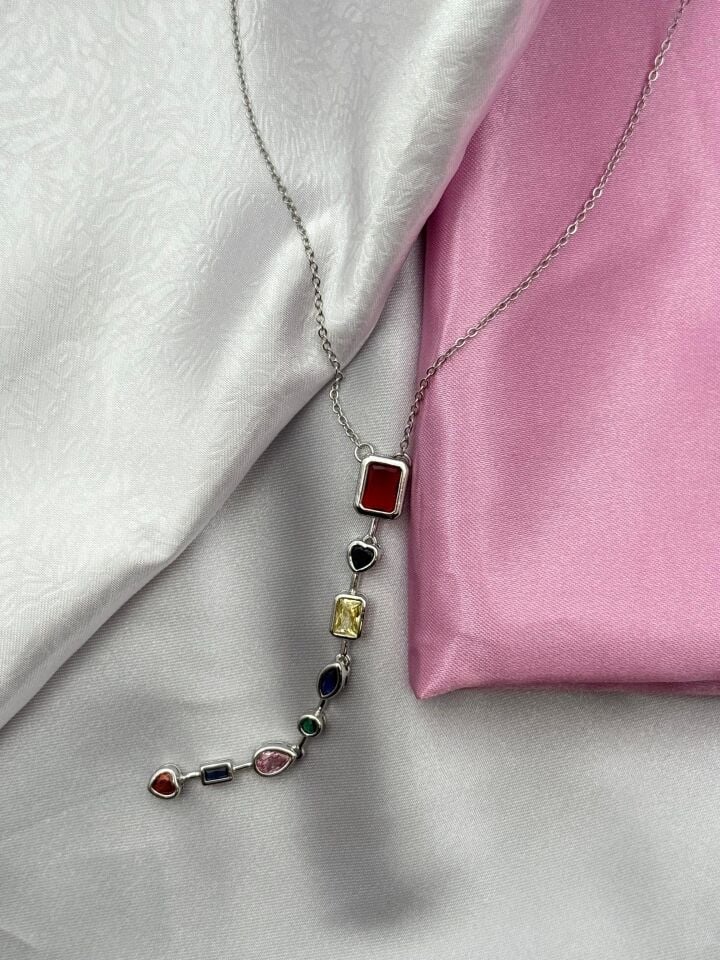 Stahl Y-Modell Halskette // NECKLACE-5590